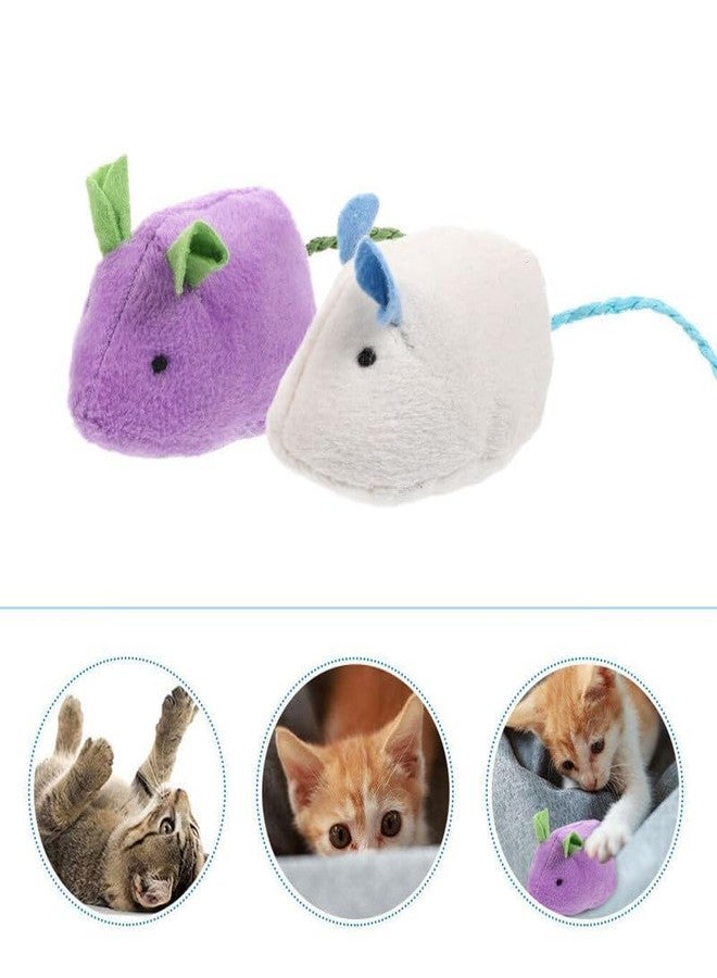 KittuPet لعبة فأر من حبل النايلون المتين وغير السام من KittuPet، مثالية للمضغ واللعب للقطط الصغيرة والجراء - مجموعة من قطعتين - Image 5